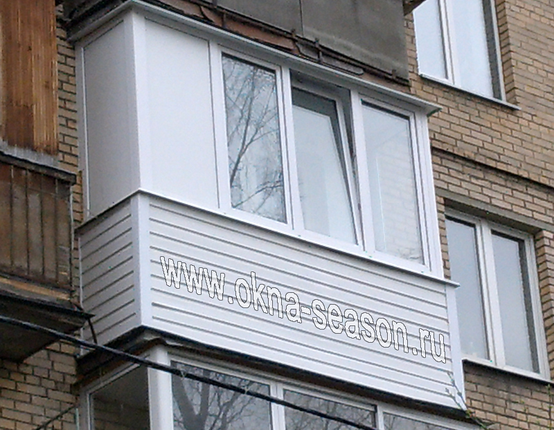 сплошное остекление балконов алюминиевым профелем