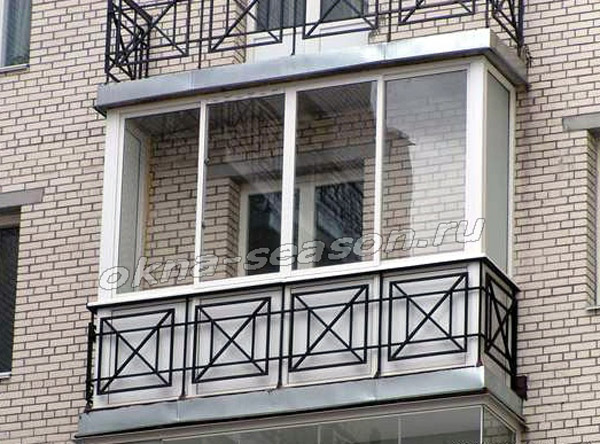 французкое остекление балкона в хрущевке